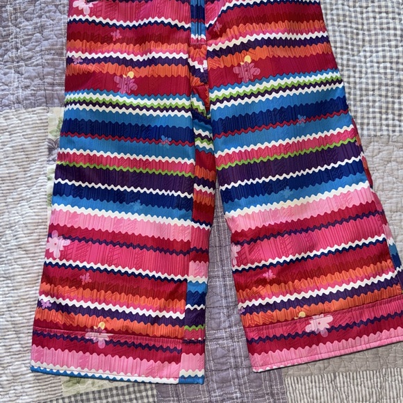 Obermeyer snow/ski beds pink multi pattern size 3T - Picture 2 of 7